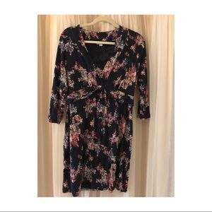 Floral long sleeve dress